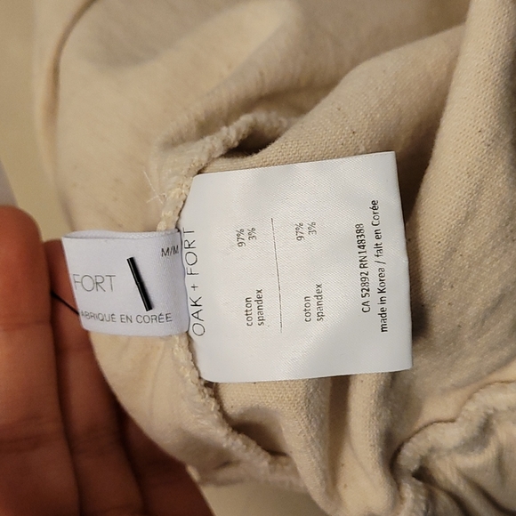 Oak and Fort beige joggers - Picture 4 of 4